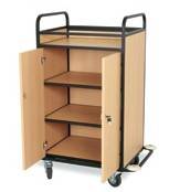 Тележка для белья ТГ11.1 ОЛДАК 4 полки МДФ, шкафчик с замком Тележка для белья ТГ11.1 ОЛДАК 4 полки МДФ, шкафчик с замком