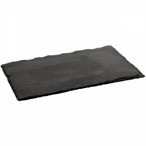 Блюдо для подачи прямоуг. 30*12 см. черное, сланец MGprof Блюдо для подачи прямоуг. 30*12 см. черное, сланец MGprof