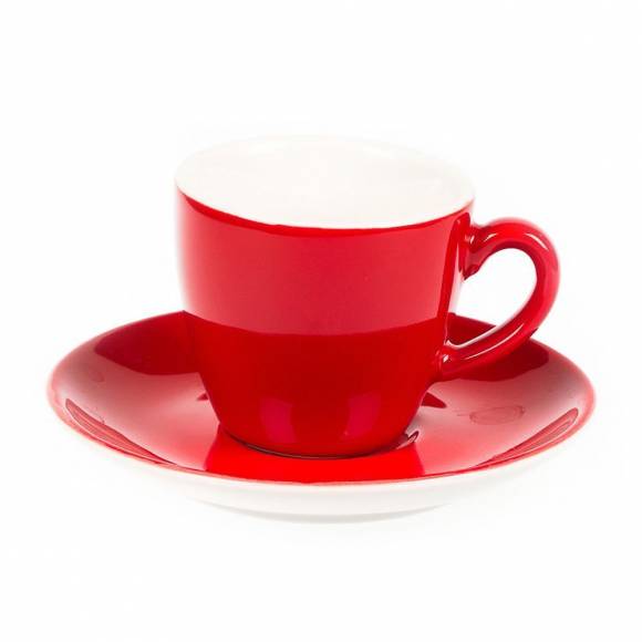 Кофейная пара 80мл красный цвет Barista  P.L. 4626/4627 (red) /6/ Кофейная пара 80мл красный цвет Barista  P.L. 4626/4627 (red) /6/