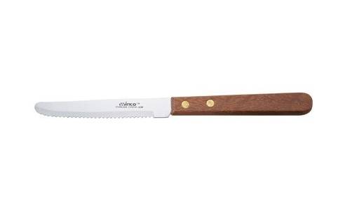 Нож для стейка 105/215 ручка дерево КНР K-55W  61783 /1/12/ Нож для стейка 105/215 ручка дерево КНР K-55W  61783 /1/12/