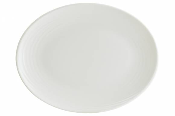Блюдо овальное 250х190 мм фарфор White Loop Bonna LOPMOV25OV узкая полоска b