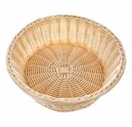 Корзинка пластиковая круглая 360мм бежевая [Beige 2266] кт257