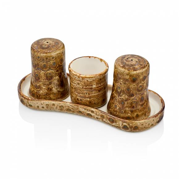 Набор для специй,4 предмета фарфор Cowry Yellow By Bone CW-YL-GT-04-TT /1/ Набор для специй,4 предмета фарфор Cowry Yellow By Bone CW-YL-GT-04-TT /1/