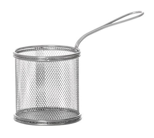 Корзинка для подачи картофеля фри 90х90мм с ручкой нерж. QL089-03  кт134 Корзинка для подачи картофеля фри 90х90мм с ручкой нерж. QL089-03  кт134