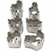 Набор кондитерских форм «Животные» (6шт) L=4-5 h=5см нерж. 1691006 Набор кондитерских форм «Животные» (6шт) L=4-5 h=5см нерж. 1691006