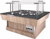 Мармит для первых блюд Refettorio (шведский стол сдвоенный) RМ43SD2 каменная столешница 8 супниц Мармит для первых блюд Refettorio (шведский стол сдвоенный) RМ43SD2 каменная столешница 8 супниц