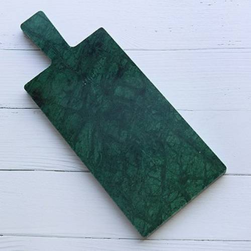 Блюдо для подачи прямоуг. 30*13 см. с ручкой зеленое, мрамор MGprof Блюдо для подачи прямоуг. 30*13 см. с ручкой зеленое, мрамор MGprof