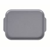 Поднос прямоугольный 45х35,5см с ручками светло-серый [С 0014 С]