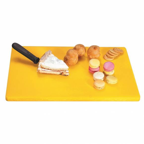 Доска разделочная пластиковая, желтый цвет 400*300*8 мм, P.L. Proff Cuisine 81272005