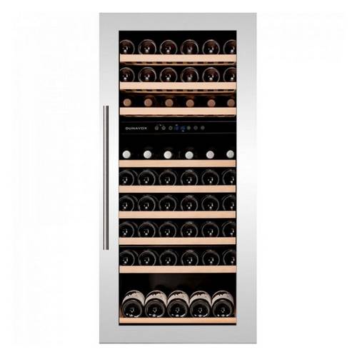 Винный шкаф компрессорный встраиваемый DUNAVOX DAB-89.215DW 2 температурные зоны