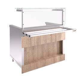 Мармит для вторых блюд с двухъярусной полкой N-RM22A Capital 1105х700х860(1255) мм