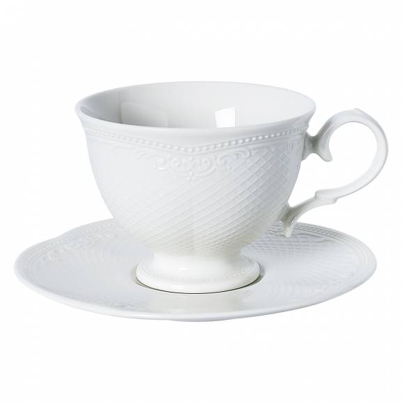 Кофейная пара 100мл фарфор NOBLE Aristocrat 313607/313017 /6/ Кофейная пара 100мл фарфор NOBLE Aristocrat 313607/313017 /6/