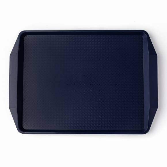Поднос прямоугольный 42х30см темно-синий поверхность классик (401) MGprof 1732