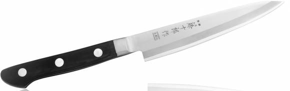 Нож универсальный Tojiro Tojyuro 130мм сталь Мо-V 3 слоя, рукоять полипропилен #6000 TJ-122 JV Нож универсальный Tojiro Tojyuro 130мм сталь Мо-V 3 слоя, рукоять полипропилен #6000 TJ-122 JV