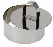 Форма кондитерская "Круг" d=10 см. h=4,5 см. с прессом, нерж. 69015 Форма кондитерская "Круг" d=10 см. h=4,5 см. с прессом, нерж. 69015