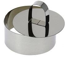 Форма кондитерская "Круг" d=10 см. h=4,5 см. с прессом, нерж. 69015 Форма кондитерская "Круг" d=10 см. h=4,5 см. с прессом, нерж. 69015