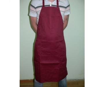 Фартук повара с грудкой бордо Мастергласс 31544