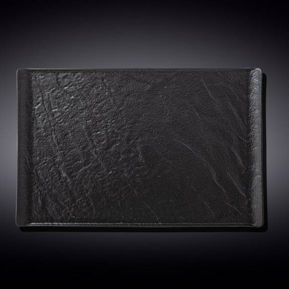 Блюдо прямоугольное 335х205мм Wilmax WL-661110/A черное /3/24/