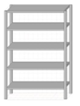 СТП5 стеллаж производственный 5 полок 1600*600*1800