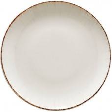 Тарелка плоская 250 мм фарфор Gourmet Retro Bonna E100GRM25DZ коричневый край b