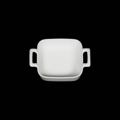 Соусник-сковорода 90мл 68х68мм квадратная с двумя ручками Corone Cottura фарфор LQ-QK15090A фк015 Соусник-сковорода 90мл 68х68мм квадратная с двумя ручками Corone Cottura фарфор LQ-QK15090A фк015