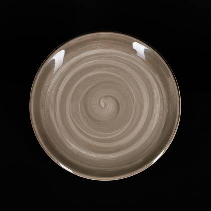 Тарелка мелкая 255мм  Corone Nature серо-коричневая /12/