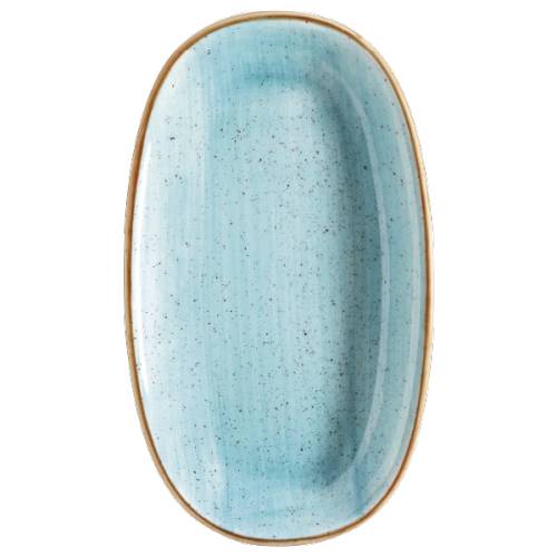 Блюдо овальное 19х11см фарфор Gourmet Aura Aqua Bonna AAQGRM19OKY b