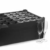 Ящик для барного стекла 24 ячейки d=8/h=16cm,H=195*W373*L540 mm P.L.- Barbossa GLSG0011 SUB