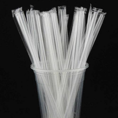 Трубочка для коктейля 0,6*24см. прозрачная прямая 600шт/уп. в ИНДИВИД. УП. /12/