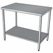 СПП стол производственный с полкой и без борта 1300*800*850 СПП стол производственный с полкой и без борта 1300*800*850