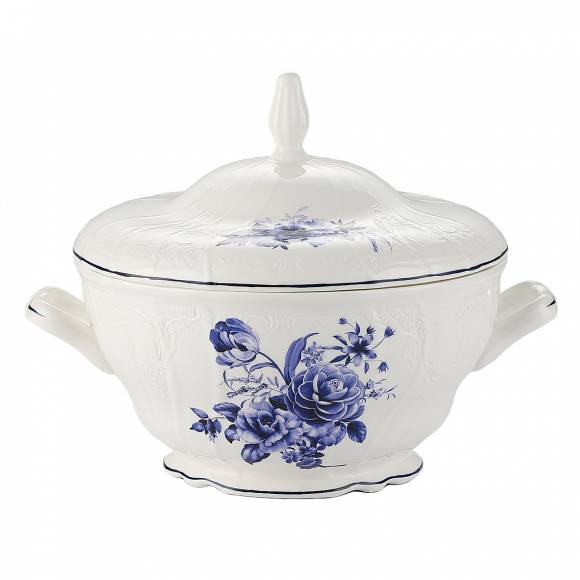 Супница 2500 мл Blue Flower P.L. Proff Cuisine NY-YQA4706-TRN Супница 2500 мл Blue Flower P.L. Proff Cuisine NY-YQA4706-TRN