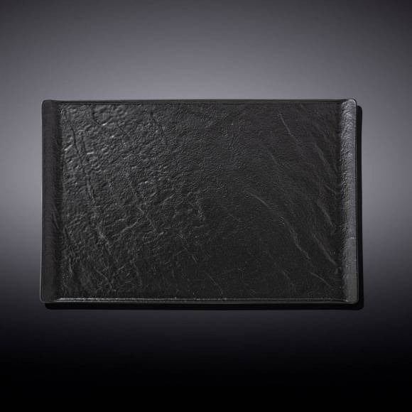 Блюдо прямоугольное 195х145мм Wilmax WL-661108/A черное /3/36/