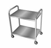 Тележка сервировочная под GN, 2 уровня, техно