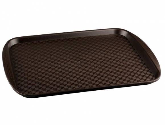 Поднос с ручками 450x350мм Рестола (коричневый) 422106614  1161