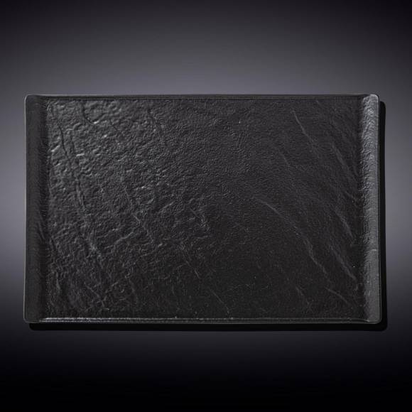 Блюдо прямоугольное 295х145мм Wilmax WL-661109/A черное /3/24/