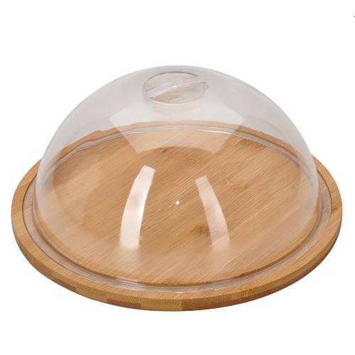 Блюдо для подачи круглое 23,5 см. бамбук с крышкой BNB4566 Блюдо для подачи круглое 23,5 см. бамбук с крышкой BNB4566