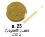 Форма №25 Spaghetti quadri 2мм для Sirman Concerto 5 Форма №25 Spaghetti quadri 2мм для Sirman Concerto 5