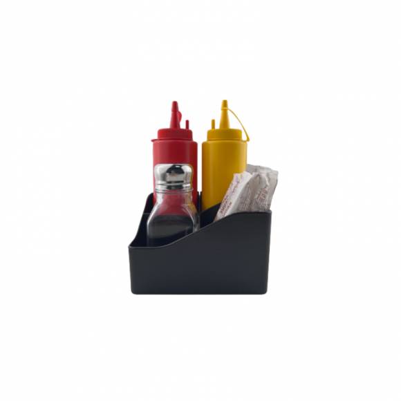 Барный организатор 4 ячейки черный MGprof 1749  /1/