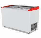 Ларь морозильный с наклонным гнутым стеклом Frostor Gellar FG 400 E v25 красный