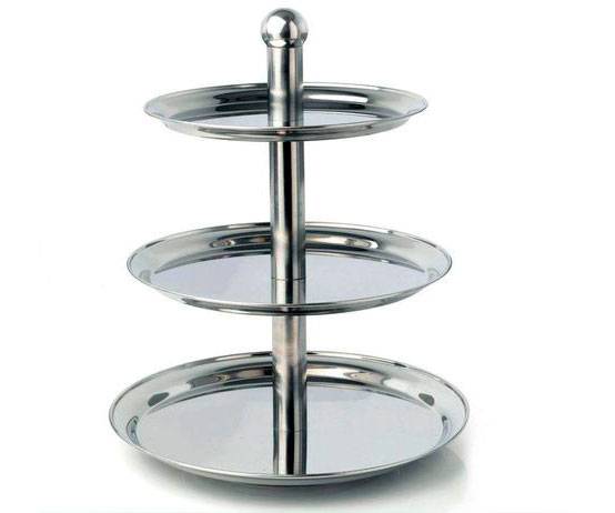 Этажерка 3-х ярусная d=30/40/50 см h=49 см нерж. MGSteel CKST3