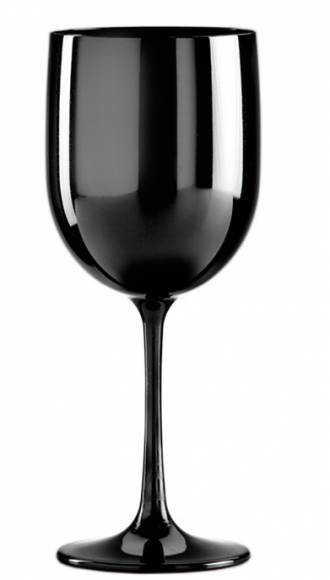 Бокал для вина 400мл Piscine РС Nipco черный 191028 /24/