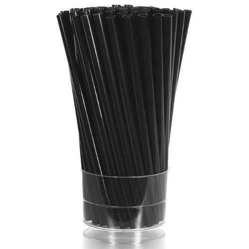 Трубочка для коктейля 0,5х14см черная прямая 400шт/уп КОРОТКАЯ 