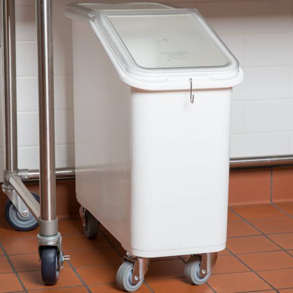 Контейнер для сыпучих продуктов 81л Cambro IBS20 на колесах, белый Контейнер для сыпучих продуктов 81л Cambro IBS20 на колесах, белый