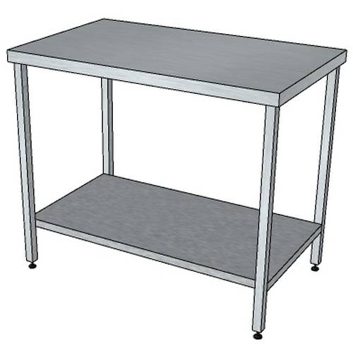 СПП стол производственный с полкой и без борта 1400*800*850 СПП стол производственный с полкой и без борта 1400*800*850