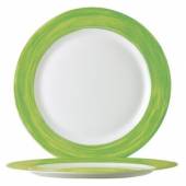 Тарелка d=195 мм зеленый край Браш 49142  37303 /6/ Тарелка d=195 мм зеленый край Браш 49142  37303 /6/