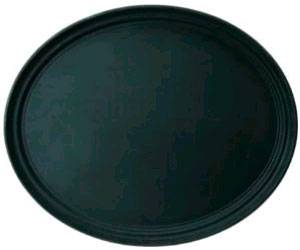 Поднос овальный 73,5х60см прорезиненный черный MGSteel 2900CTBl.