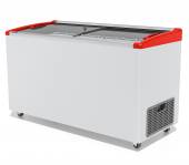 Ларь морозильный с наклонным гнутым стеклом Frostor Gellar FG 500 E v25 красный