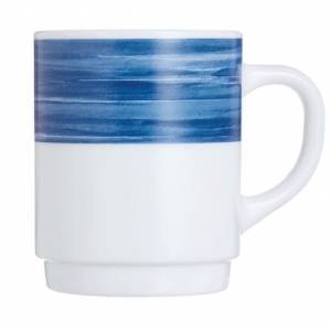 Кружка 250 мл синий край Браш H3622 41213 /6/ Кружка 250 мл синий край Браш H3622 41213 /6/
