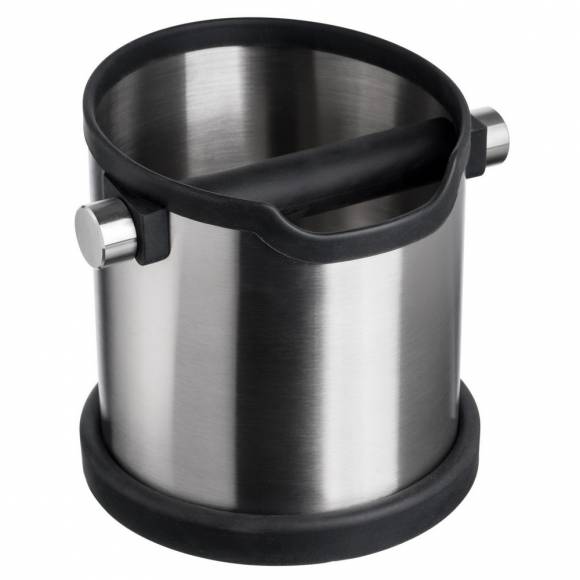 Нок-бокс для кофейного жмыха d=15 см. h=16 см. нерж. с силикон. подставкой MGprof 78658
