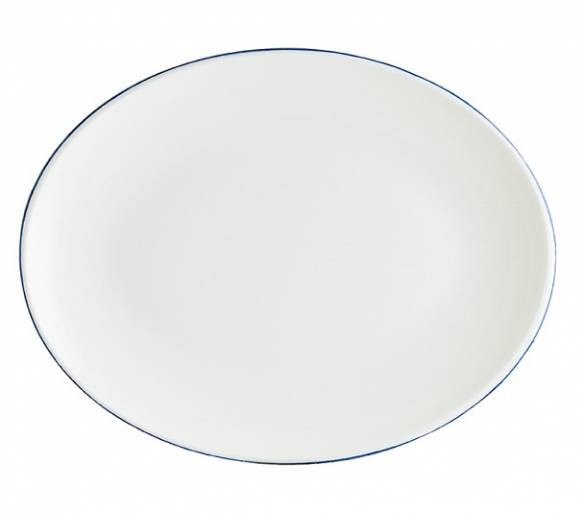 Блюдо овальное 250*190 мм фарфор Gourmet Retro Bonna E101MOV25OV синий край b Блюдо овальное 250*190 мм фарфор Gourmet Retro Bonna E101MOV25OV синий край b